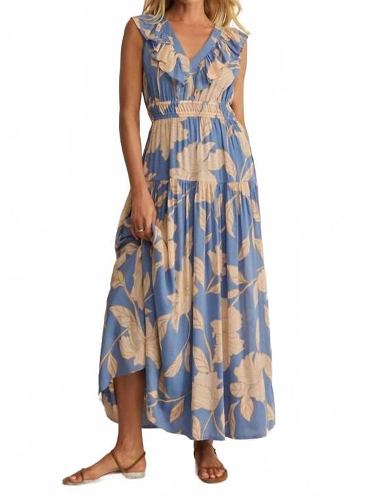 Z SUPPLY Dresses & Skirts - NEW Z SUPPLY malene bloom floral maxi dress in lake blue